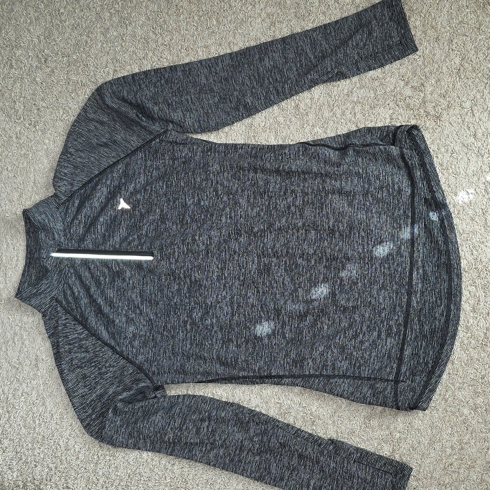 Women's Gray Quarter-Zip Top